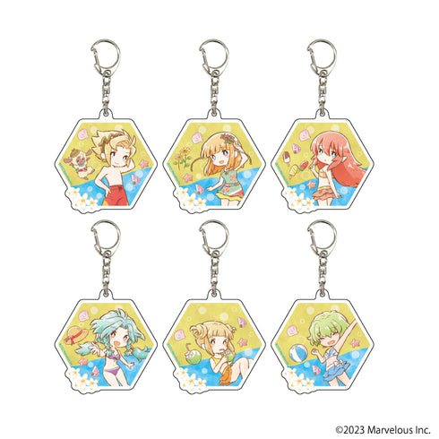 『ルーンファクトリー3スペシャル』アクリルキーホルダー 05/水着ver. BOX (全6種)(グラフアートイラスト)
